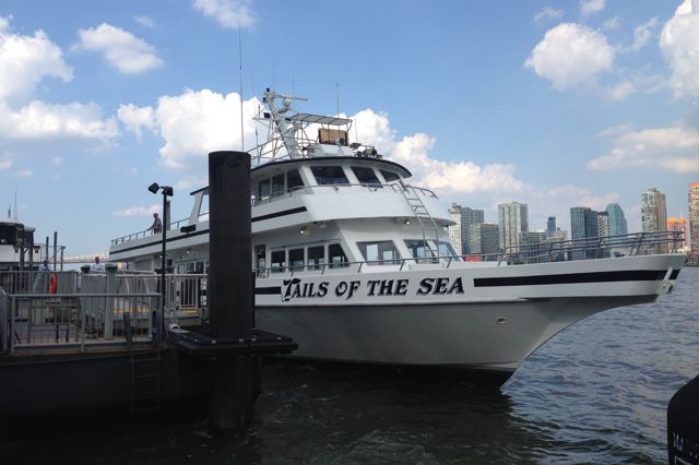 The 4:40 p.m. LIRR ferry to Hunterspoint just before departure on Wednesday.